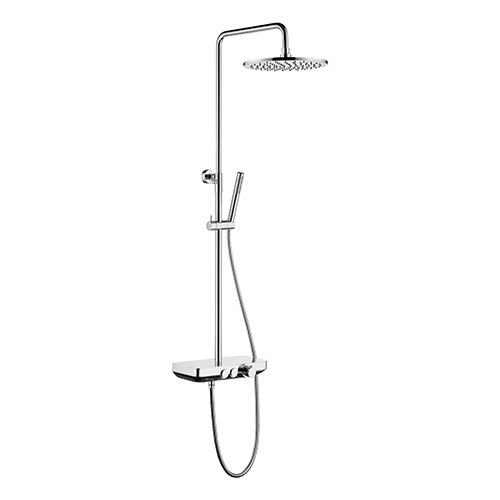 Shower Column 200mm Diameter Head Single Function Handset