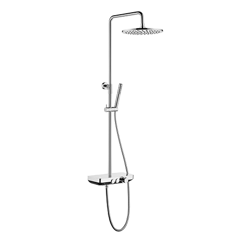 Shower Column 250mm Diameter Head 2 Function Handset