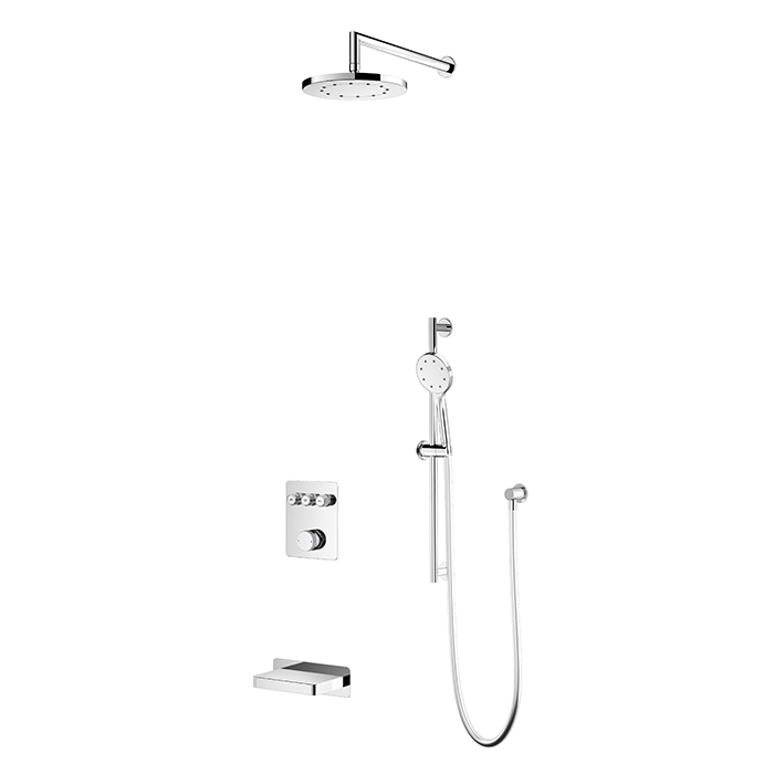 3 outlet thermostatic shower set  16