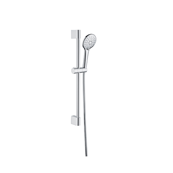 chrome plated bathroom shower rail set 11